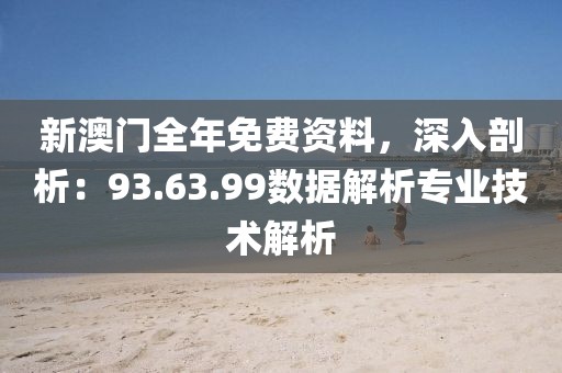新澳门全年免费资料，深入剖析：93.63.99数据解析专业技术解析