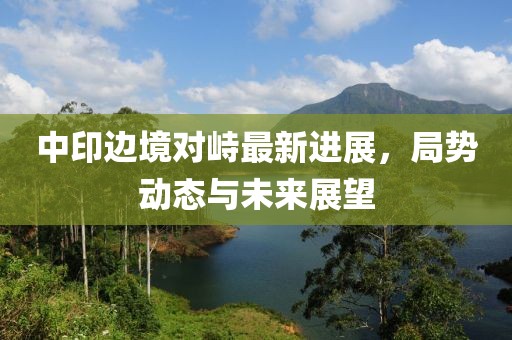 中印边境对峙最新进展，局势动态与未来展望