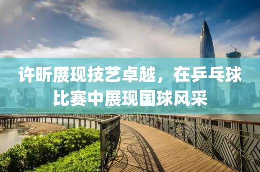 许昕展现技艺卓越，在乒乓球比赛中展现国球风采