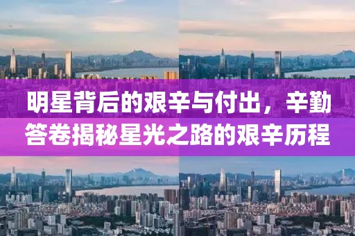 明星背后的艰辛与付出，辛勤答卷揭秘星光之路的艰辛历程