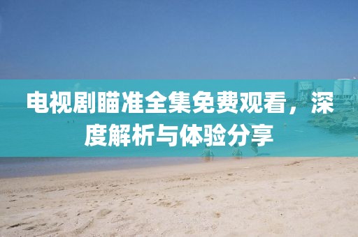 电视剧瞄准全集免费观看，深度解析与体验分享
