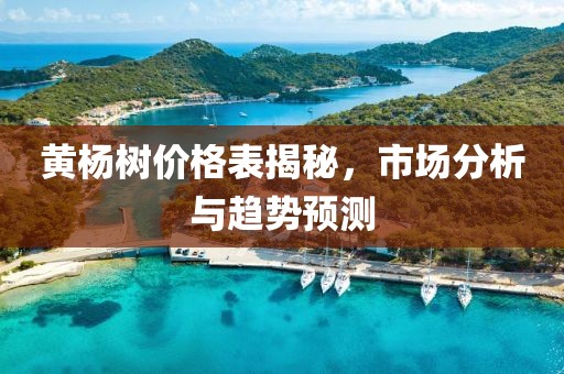 黄杨树价格表揭秘，市场分析与趋势预测