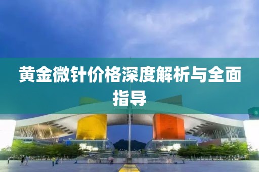 黄金微针价格深度解析与全面指导