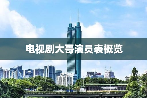 电视剧大哥演员表概览