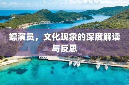 嫖演员，文化现象的深度解读与反思