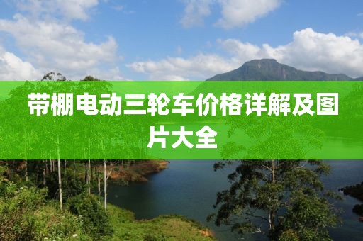 带棚电动三轮车价格详解及图片大全