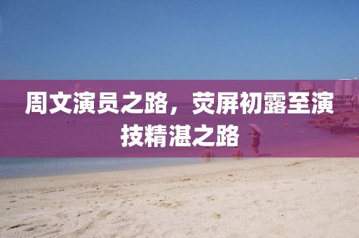 周文演员之路，荧屏初露至演技精湛之路