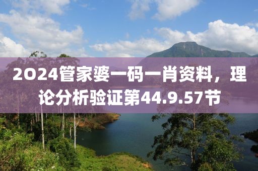 2O24管家婆一码一肖资料，理论分析验证第44.9.57节