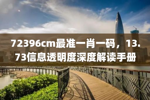 72396cm最准一肖一码，13.73信息透明度深度解读手册